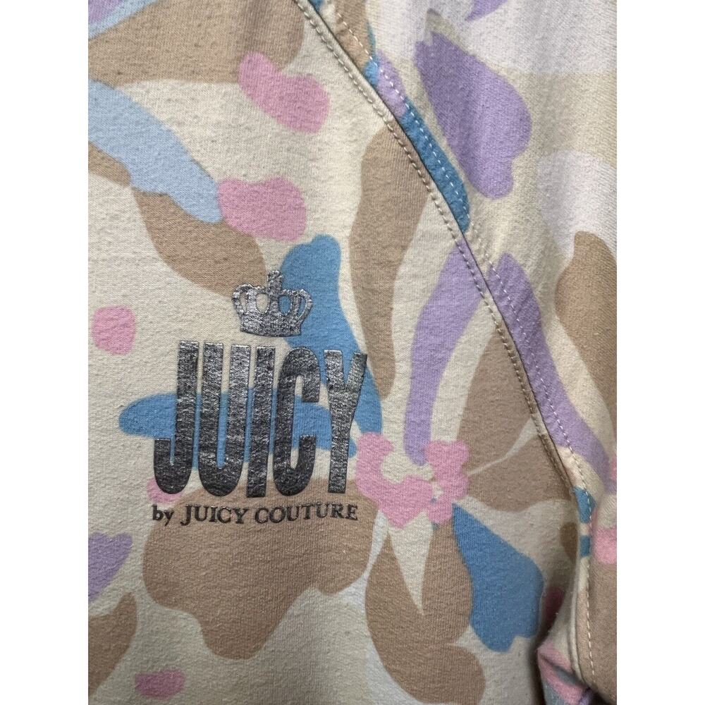 Juicy Couture Firework Floral Pebble T-Shirt Dress Womens XL Knit Y2K Flaw - Picture 6 of 8